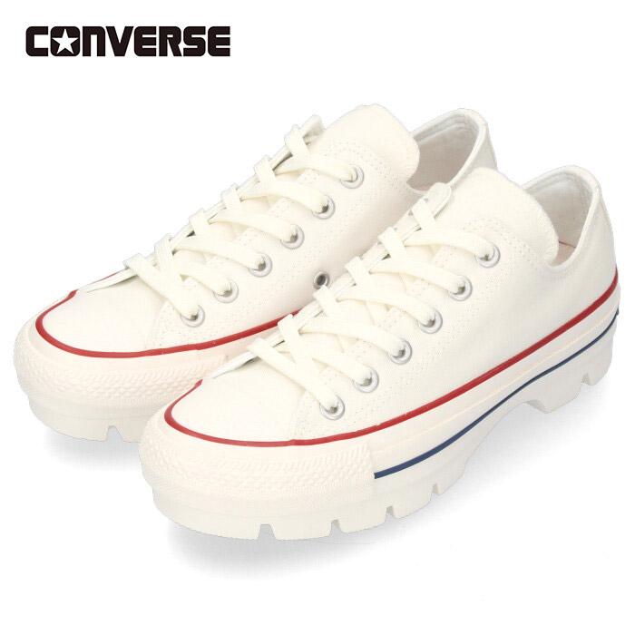 コンバース Converse レディース スニーカー オールスター 100 チャンク Ox ホワイト トリコ 厚底 ローカット セール Parade ワシントン靴店 通販 Yahoo ショッピング