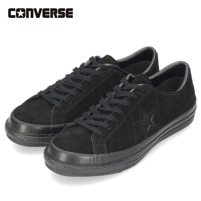 converse one star black suede