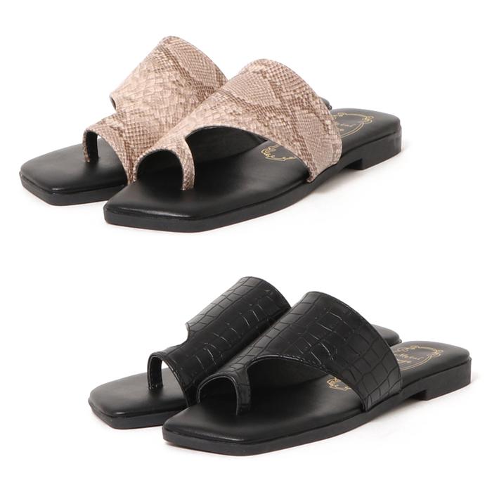 サンダル レディース トングサンダル ぺたんこ フラット コンフォート  