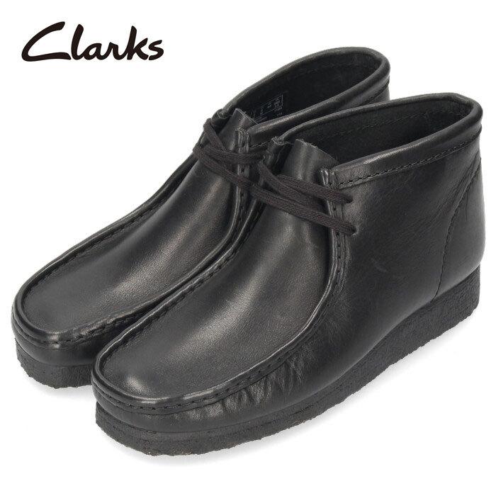 Clarks クラークス メンズ ワラビー ブーツ Wallabee 62 Off Boot ブラック 本革 黒 レザー ショートブーツ セール 980e