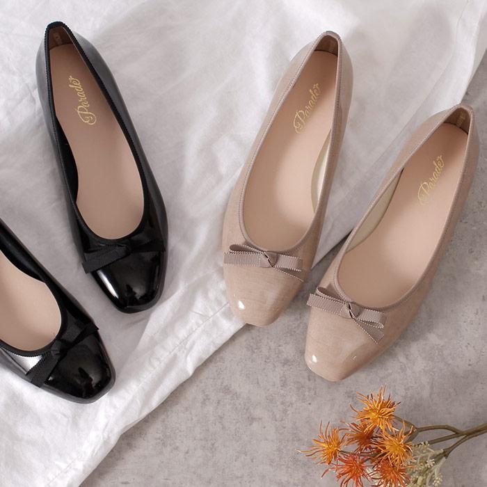 SHISEI 定価30000円　雨天兼用パンプス　日本製　レインパンプス Parade 日本製 レインシューズ バレエシューズ レディース 黒 防水