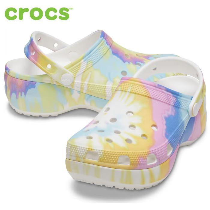 crocs platform yellow