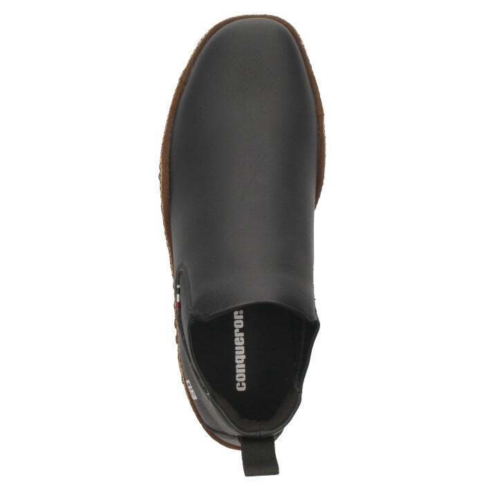 コンカラー ハミルトン メンズ スニーカー サイドゴア 黒 ブラック 軽量 靴 シューズ 101 conqueror shoes