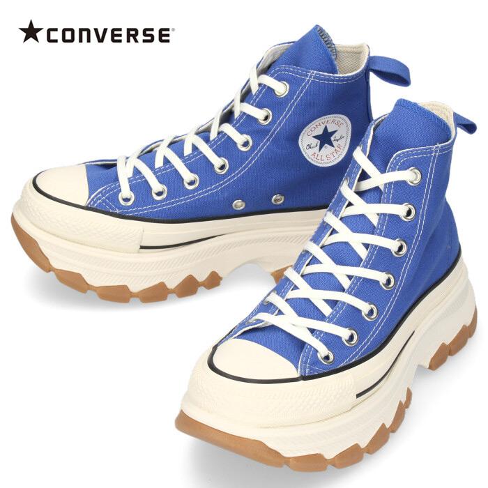 コンバース Converse レディース スニーカー オールスター 100 トレックウエーブ Hi ミネラルブルー ブルー クッション性 防滑性 撥水キャンバス Parade ワシントン靴店 通販 Yahoo ショッピング