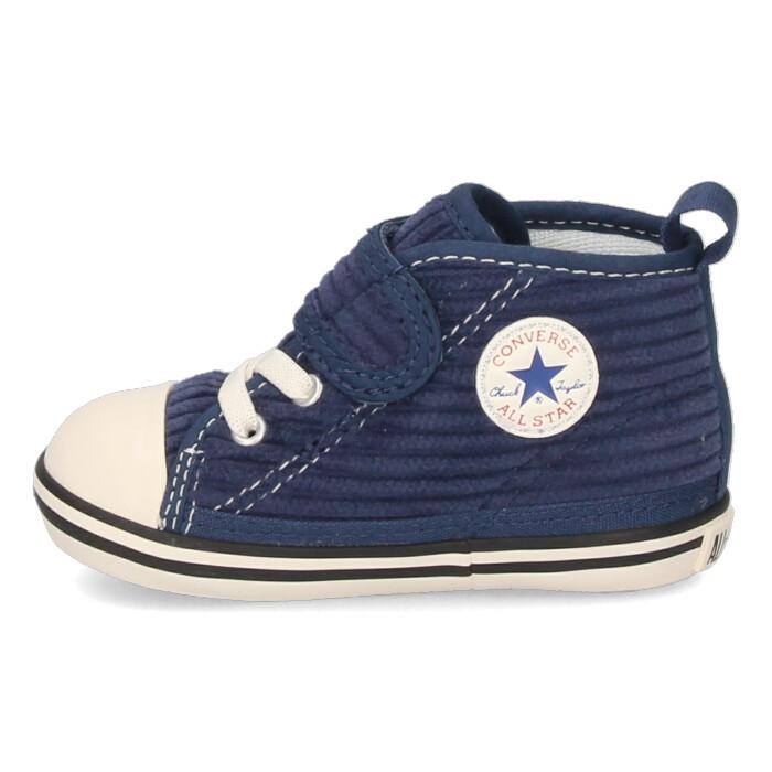 コンバース スニーカー キッズ オールスター N コーデュロイ V-1 靴 紺 ネイビー ベルクロ CONVERSE ベビーシューズ 37302211｜washington｜03