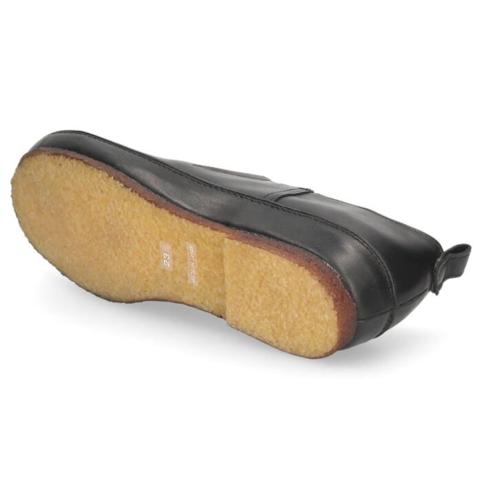 美品■SAYA サヤ【25.0】本革 レザー スリッポン サイドゴア ブラック SAYA（サヤ） レディース レディース スリッポン レザー 51104