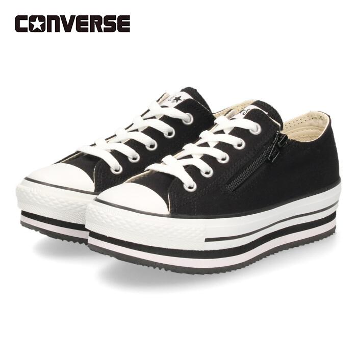 CONVERSE コンバース キッズ スニーカー ブラック 厚底 子供靴 CONVERSE コンバース キッズ スニーカー ブラック 厚底 子供靴
