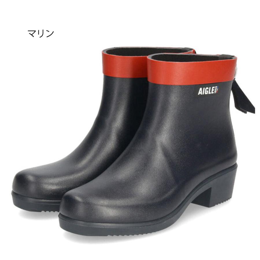 AIGLE BISON レインブーツJP マリン 37 エーグルビソン 黒 ヨドバシ