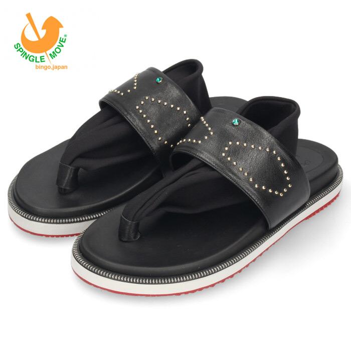 スピングルムーブ メンズ サンダル SPINGLE MOVE SPM-1706 SEVEN Black ブラック バックストラップサンダル 本革 日本製 ウルトラセブン SPINGLE（スピングル） スピングルムーブ メンズ サンダル SPINGLE