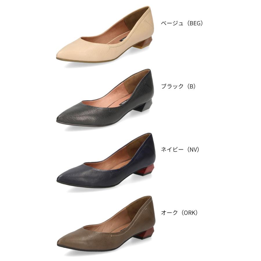 爆買 パンプス ローヒール 本革 ラボキゴシ ワークス 12679 ブラック ベージュ ネイビー ブラウン フラットパンプス レディース 靴 日本製 RABOKIGOSHI worksの画像