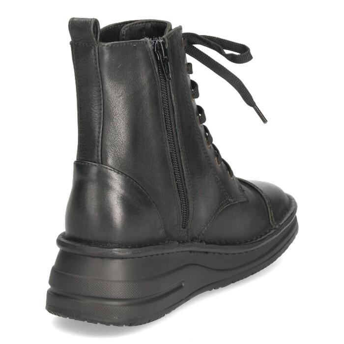 Parade ショート ブーツ レディース レースアップ 本革 幅広 4E 靴