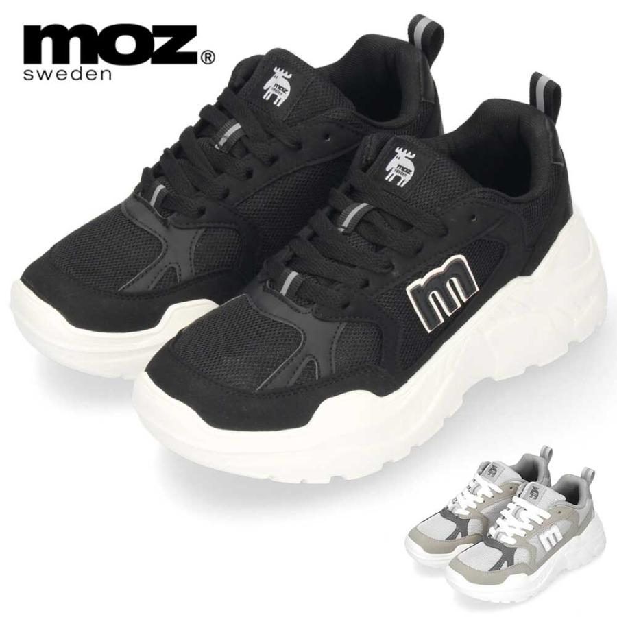 moz（モズ） スニーカー レディース シューズ 404275 ブラック グレー