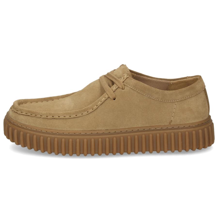 Clarks クラークス レザー スエード スニーカー メンズ Torhill Lo トーヒルロー 厚底 ブラック 黒 ダークサンド ネイビー 26172019 26173471 26176216 | Clarks | 11