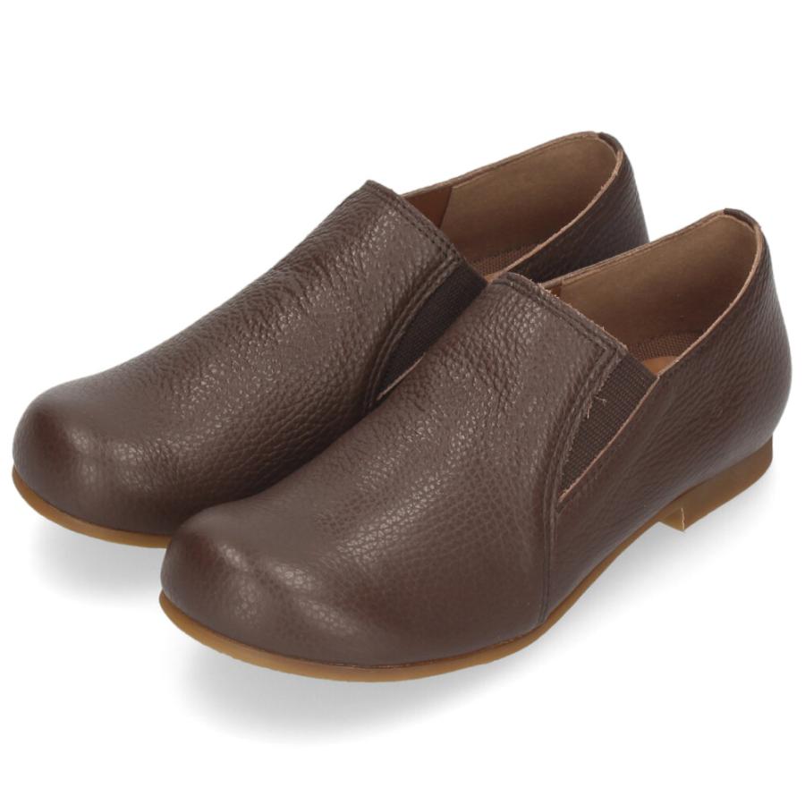 スリッポン レディース レザー 本革 日本製 歩きやすい 柔らかい 幅広