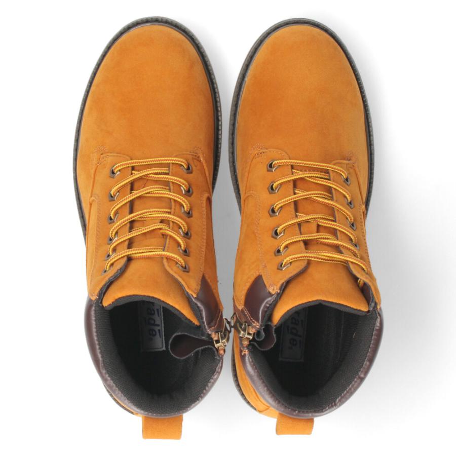 Parade ブーツ メンズ 防水 防滑 ハイカット サイドジップ 紐 レース