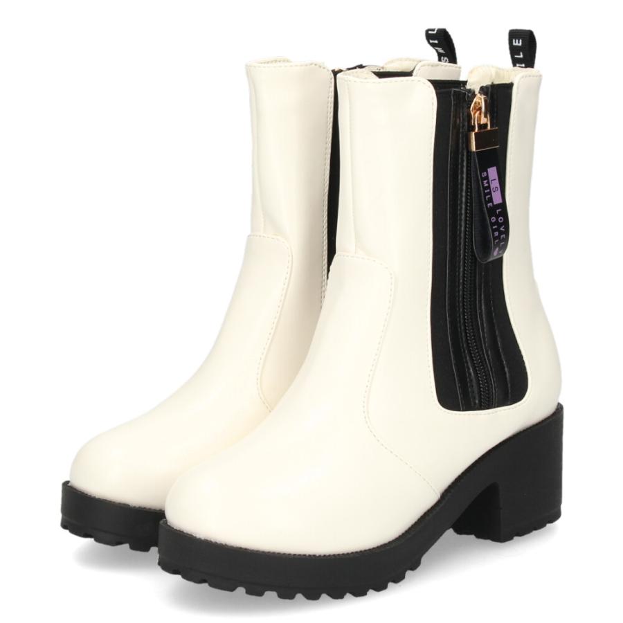 ブーツ キッズ 女の子 ジュニア ショートブーツ サイドゴア 厚底