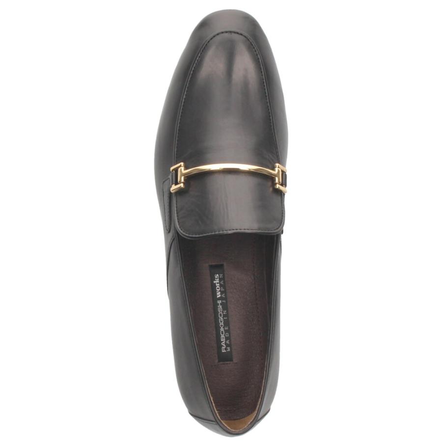 【美品】RABOKIGOSHI works タッセル ローファー レザー BK rabokigoshi works（ラボキゴシワークス） ローファー レディース 本革