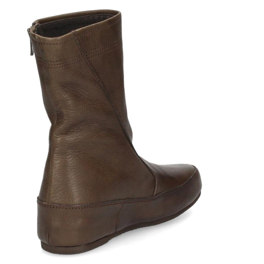 SAYA ブーツ レディース ショートブーツ 本革 ファスナー