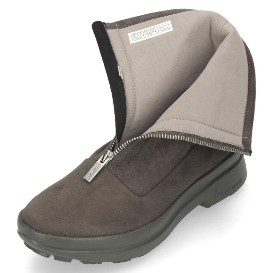 ルコック レディース ブーツ 雨 雪 防水 厚底 スノーブーツ ショート ファスナー 防滑 軽量 LCS ベレー IV LG QL3WJD90BK QZ3WJD87GY ルコックスポルティフ