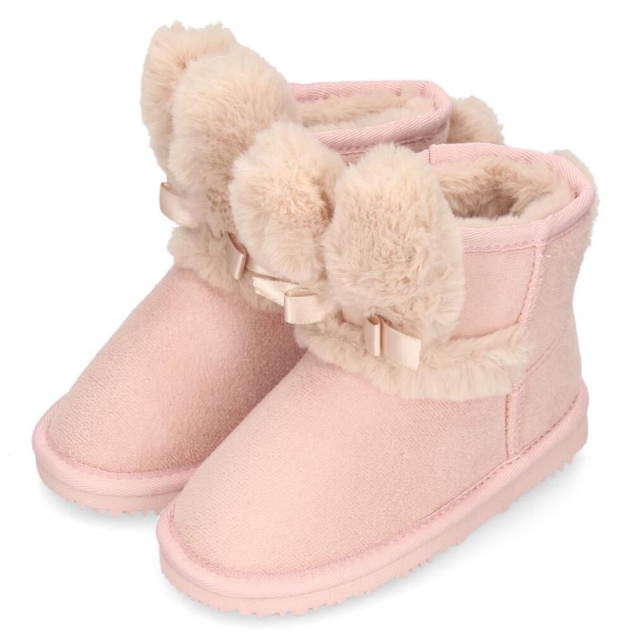ムートンブーツ キッズ ショート 女の子 うさぎ ふわふわ あったか