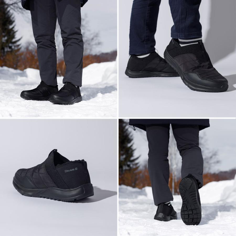 スノーシューズ メンズ レディース 歩きやすい 防滑 撥水 防寒 軽量 ボア 冬 温かい カジュアル スリッポン 履きやすい Double.S ダブル | ブランド登録なし | 14