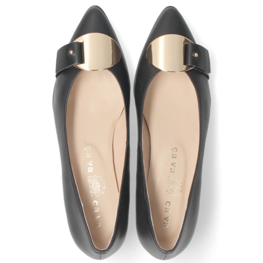 cava cava（サヴァサヴァ） パンプス ローヒール 痛くない 本革