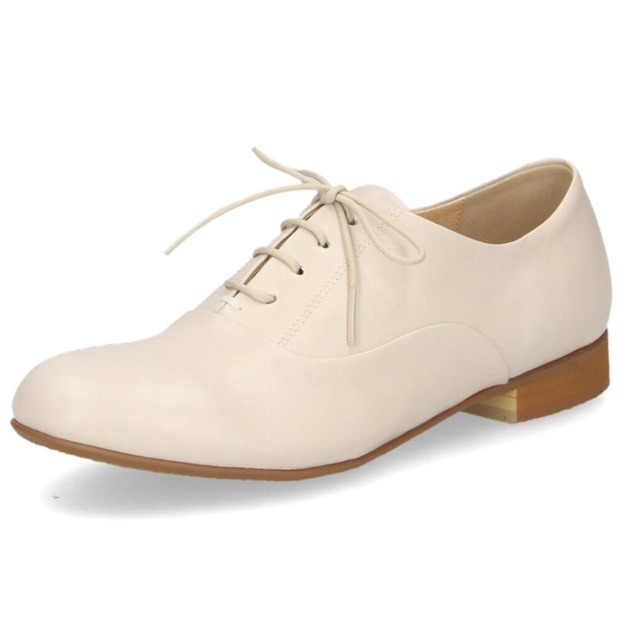 SAYA（サヤ） レースアップシューズ レディース 本革 黒 フラット