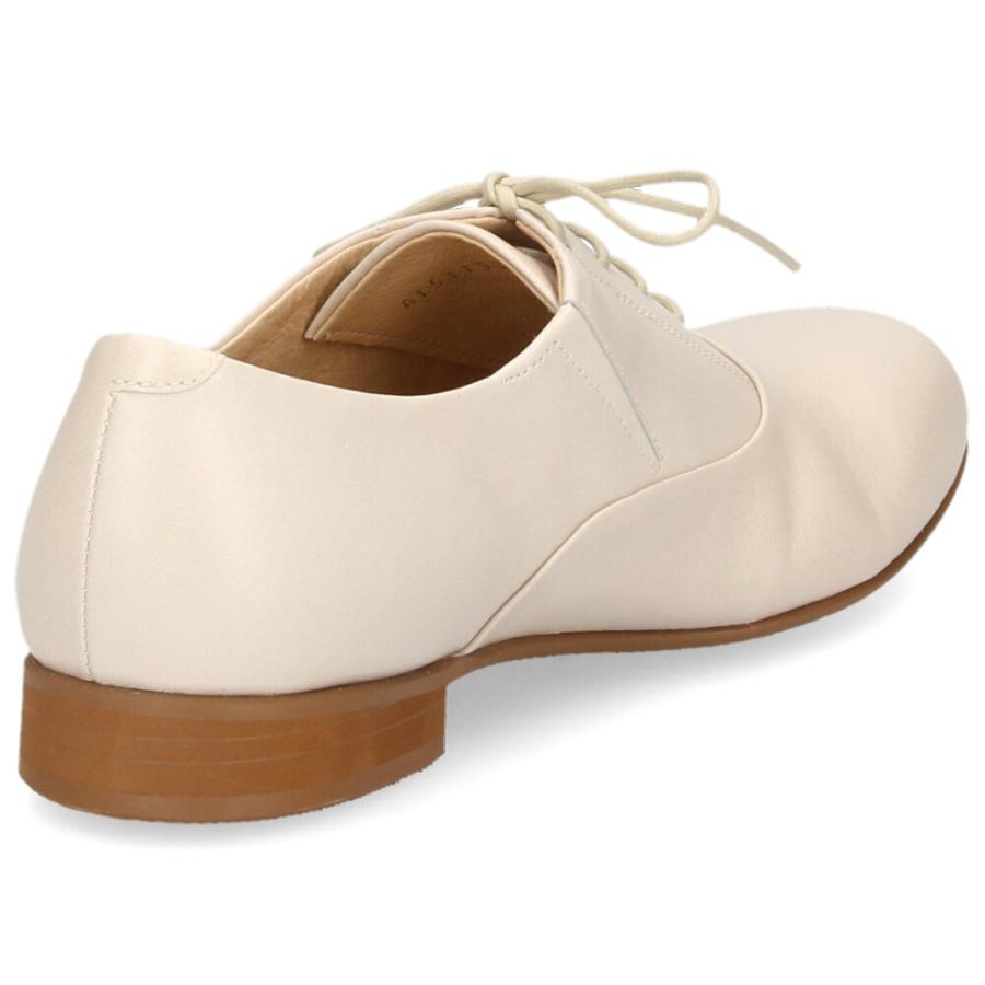 SAYA（サヤ） レースアップシューズ レディース 本革 黒 フラット