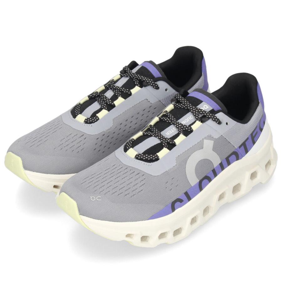 クラウドモンスターOn ランニングシューズ グレー/ネイビー 24 On オン ON CLOUDMONSTER/クラウドモンスター 厚底 ランニング