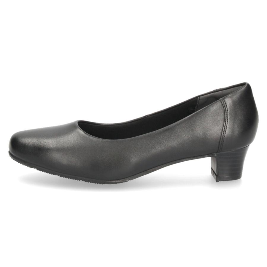 黒パンプス 本革 ローヒール 幅広 痛くない フォーマル リクルート ビジネス 冠婚葬祭 4E ゆったり幅 大きいサイズ 小さいサイズ ストラップ Parade | Parade | 12