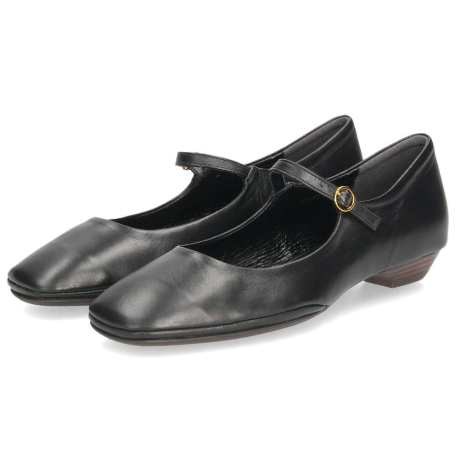 SAYA パンプス レディース ストラップパンプス 黒 本革 ブラック