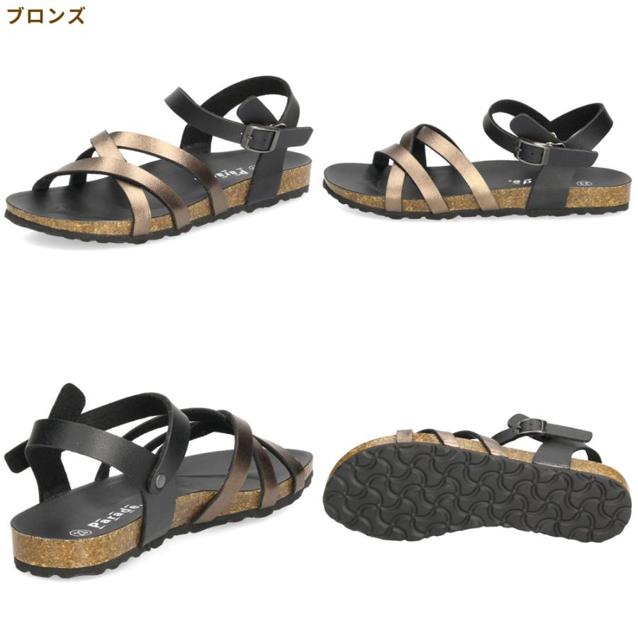 Parade サンダル レディース ぺたんこ 歩きやすい 疲れない