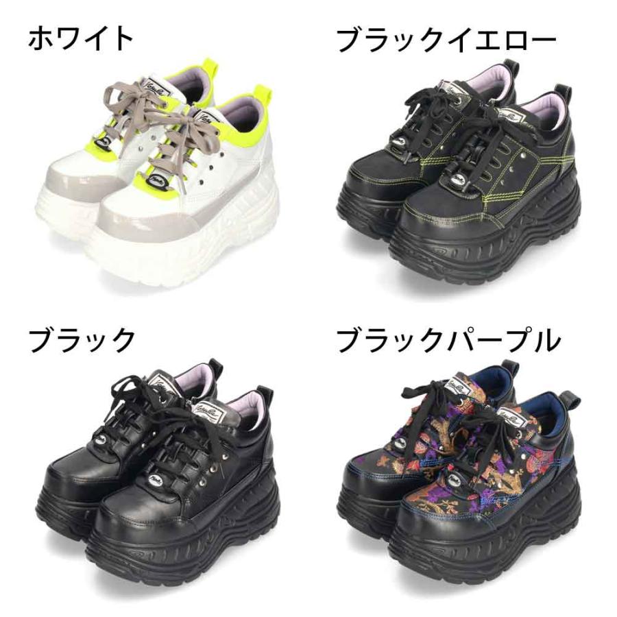 YOSUKE（ヨースケ） 爆買 厚底スニーカー レディース ブラック