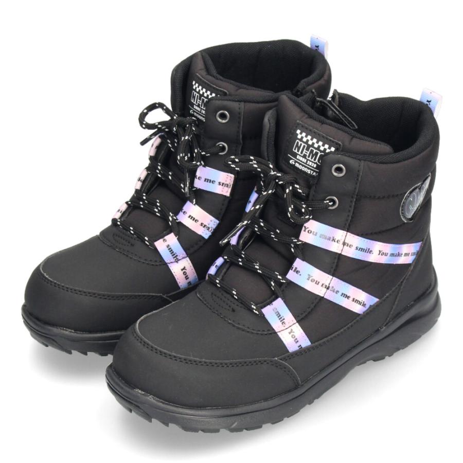 Ni-mo ムーンスター キッズ ブーツ 女の子 スノーブーツ 可愛い