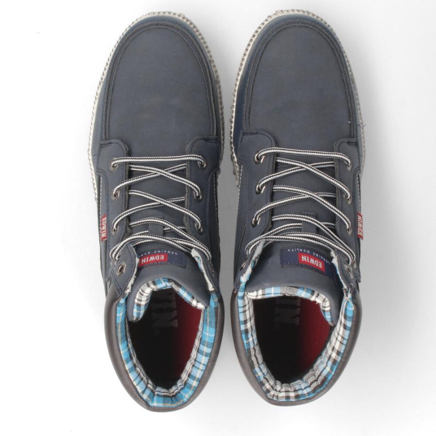 エドウィン 安全靴 EDWIN ESM-101N メンズ 靴  鉄先芯 耐滑 衝撃吸収 作業靴 スニーカー ブーツ ハイカット カジュアル デイリー | EDWIN | 14