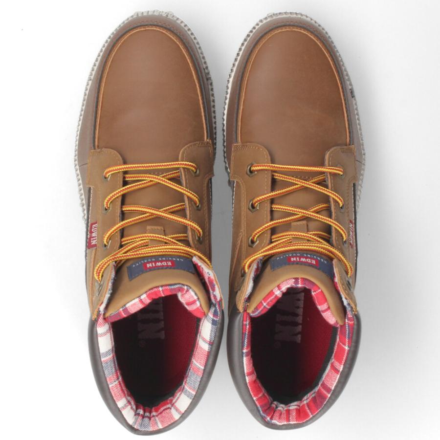 エドウィン 安全靴 EDWIN ESM-101N メンズ 靴  鉄先芯 耐滑 衝撃吸収 作業靴 スニーカー ブーツ ハイカット カジュアル デイリー | EDWIN | 07