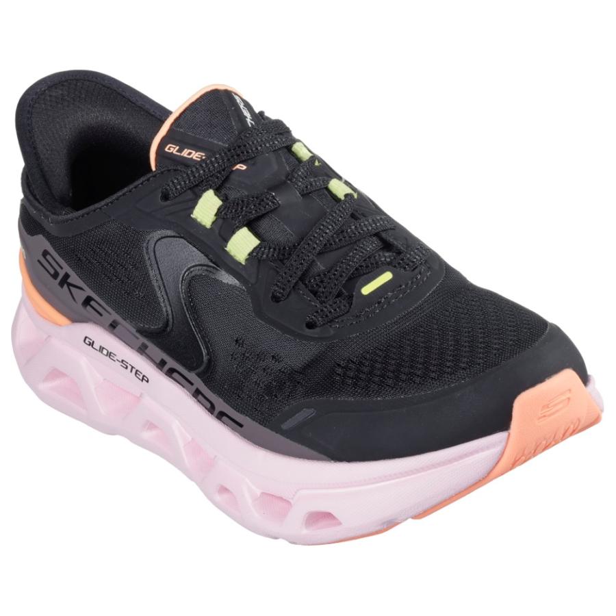 スケッチャーズ スリップインズ レディース SKECHERS Slip-ins スリッポン ハンズフリー スニーカー 黒 厚底 ウォーキングシューズ 靴 50510 紐靴 ノーマル幅の画像