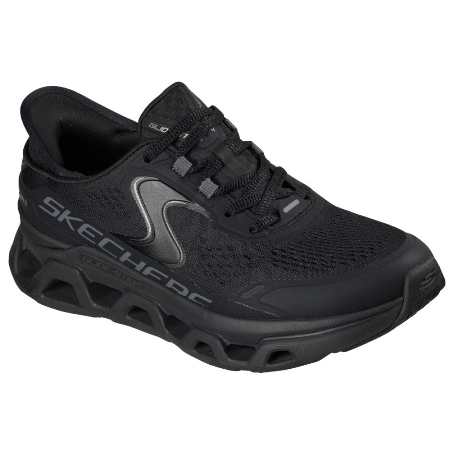 スケッチャーズ スリップインズ レディース SKECHERS Slip-ins スリッポン ハンズフリー スニーカー 黒 厚底 ウォーキングシューズ 靴 50510 紐靴 ノーマル幅の画像