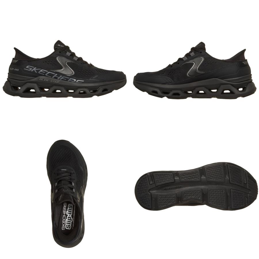 スケッチャーズ スリップインズ レディース SKECHERS Slip-ins スリッポン ハンズフリー スニーカー 黒 厚底 ウォーキングシューズ 靴 50510 紐靴 ノーマル幅の画像