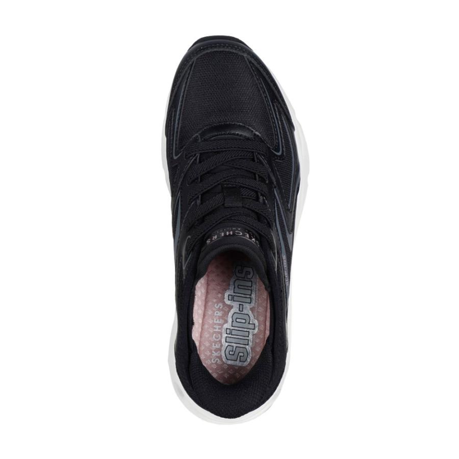 SKECHERS（スケッチャーズ） 厚底 スニーカー レディース ブラック 黒