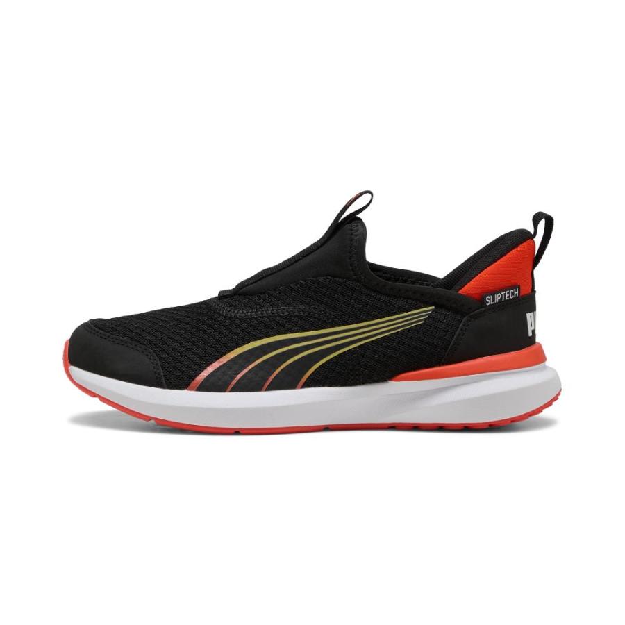 プーマ キッズ ジュニア スニーカー 男の子 女の子 スリッポン 黒 PUMA クルーズ プロフォーム イーズイン 397633 子供 靴 履きやすい クッション性の画像