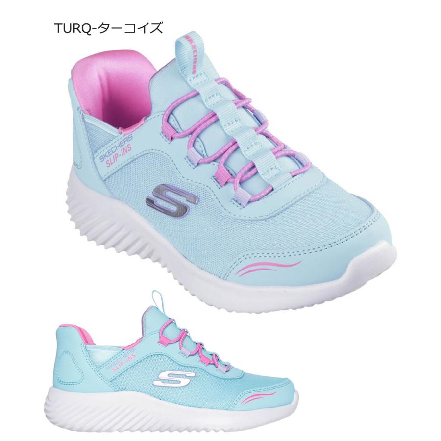 スケッチャーズ スリップインズ キッズ ジュニア スニーカー 男の子 女の子 黒 SKECHERS Slip-ins バウンダー ノーマル幅 403822 303585の画像