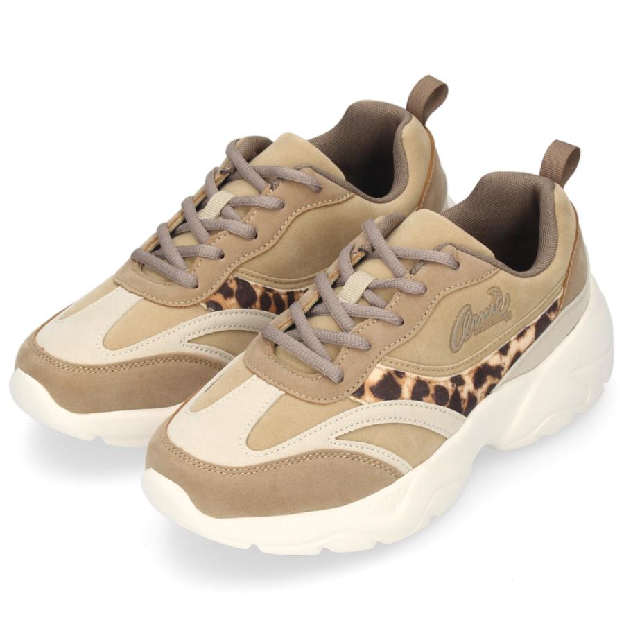 アーノルドパーマー スニーカー レディース シューズ 厚底 カジュアル 紐靴 ボリュームソール ローカット AN0965 アーニー Arnie