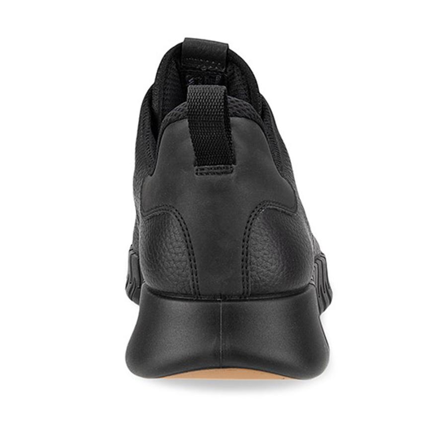エコー ECCO メンズ レザー 防水 ゴアテックス スニーカー ブラック 黒