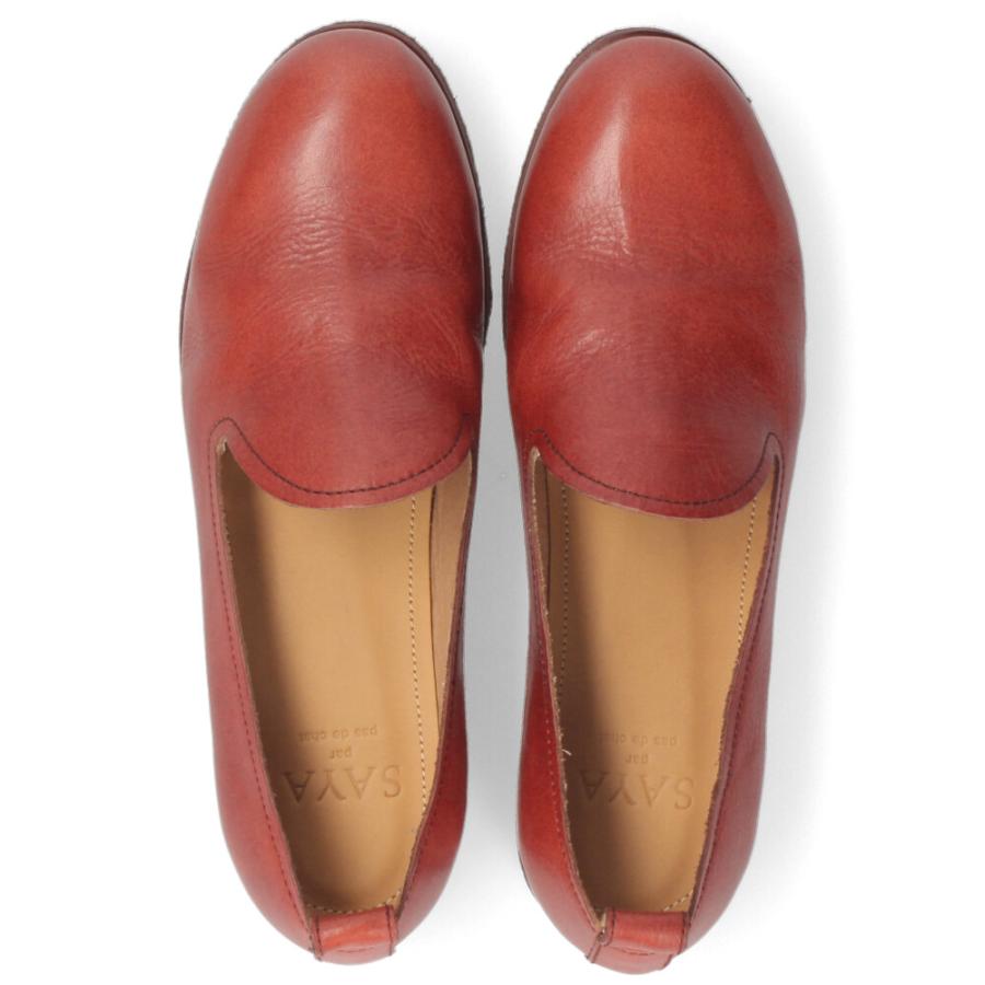 SAYA（サヤ） 靴 ラボキゴシ スリッポン レディース クレープ 本革