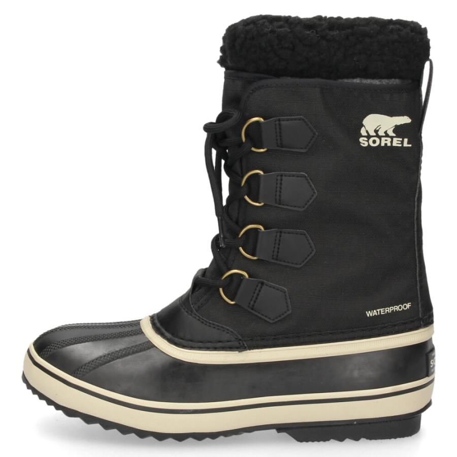 美品　SOREL 防水スノーブーツ ベージュ/ブラック 防滑 防水 防寒 SOREL／レディース ウィットニー3 ミッド ウォーター