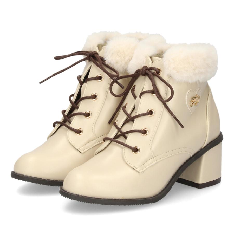 algy（アルジー） ブーツ ジュニア ガール 女の子 靴 ヒールボア