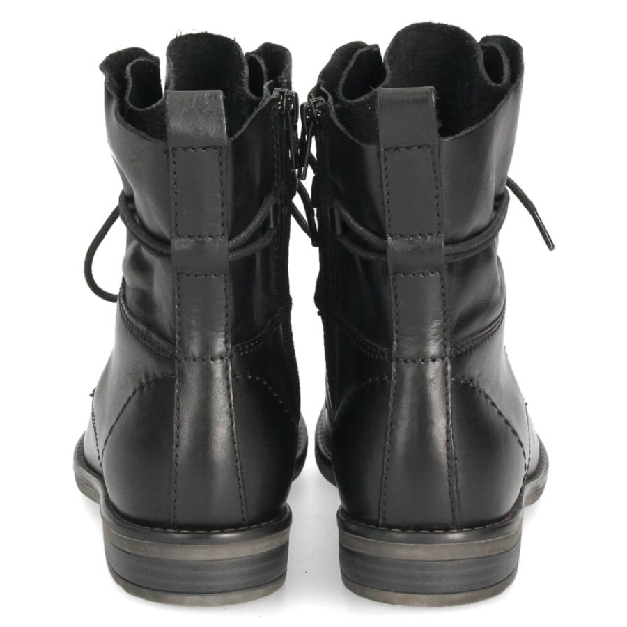 Parade ショートブーツ レディース 本革 レースアップ サイドジップ
