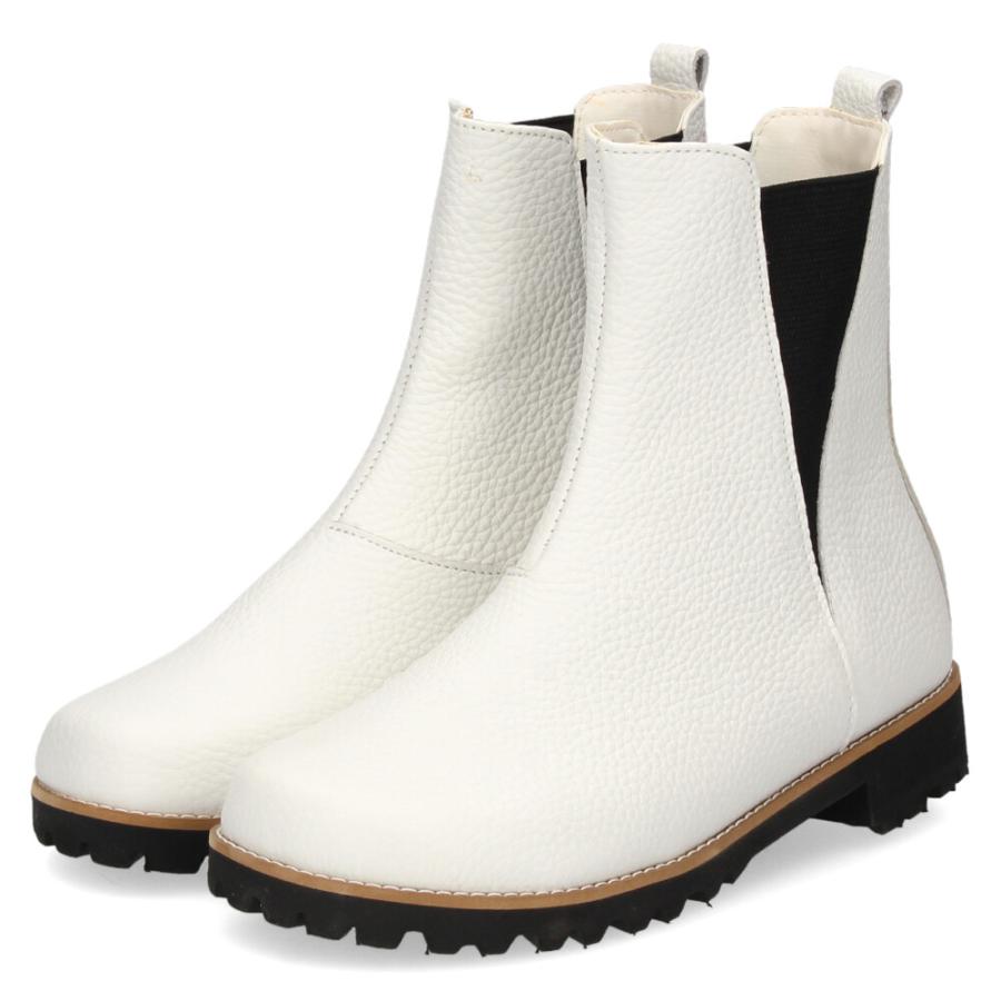 COON（クーン） レディース ブーツ ショート 本革 サイドゴアブーツ 黒