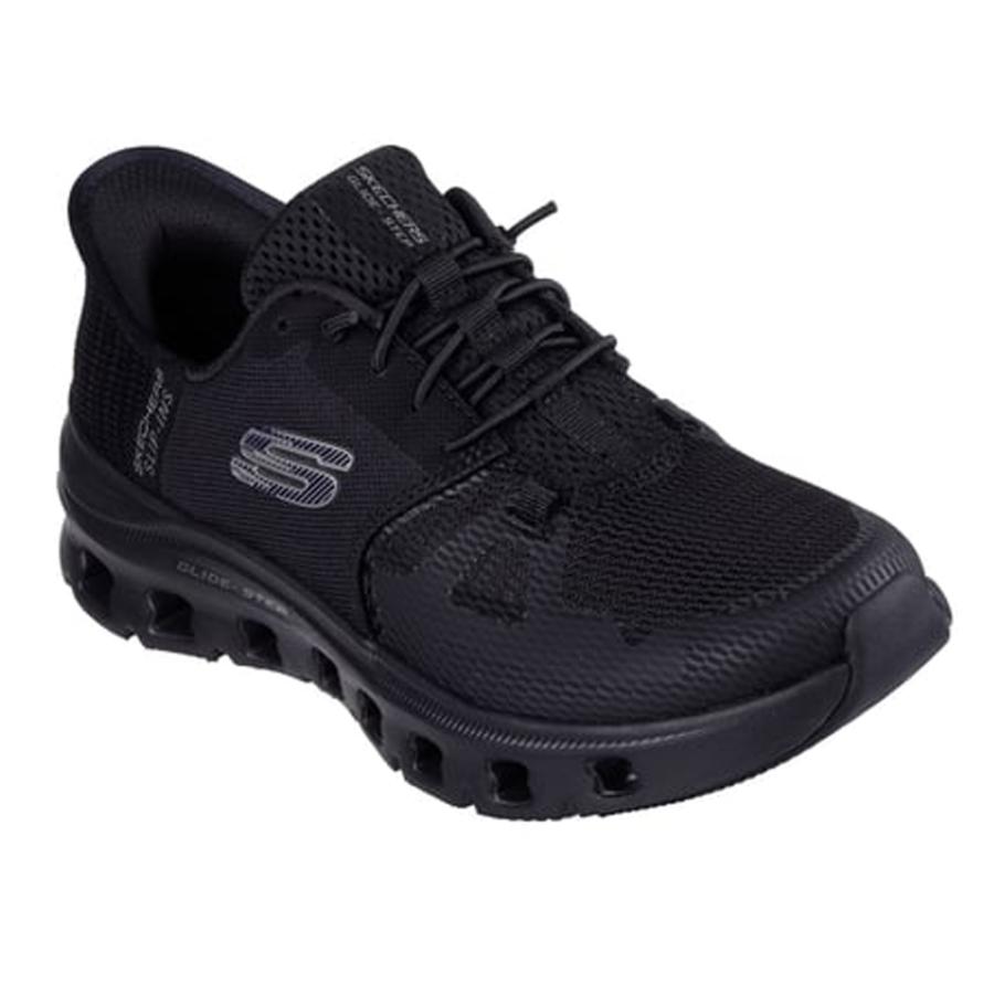 SKECHERS Slip-Ins ブラック スニーカー スケッチャーズ SKECHERS スリップインズ バンシーシューレース ハンズ